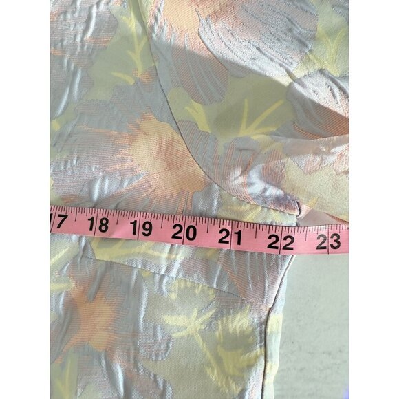 NWT Abbey Glass Women's Marty Top XL Lilac Floral Jacquard Crew Neck Short Sleev - Picture 8 of 13